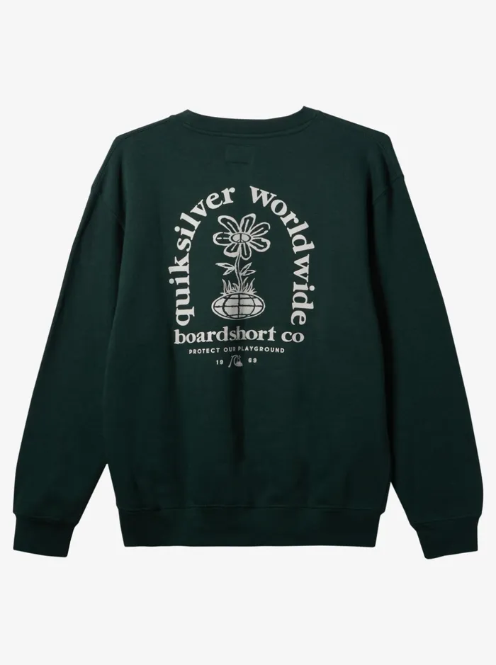 Sweatshirts and Hoodies Men Quiksilver E Peace Out Crew Neck Sweatshirt Green Sweatshirts and Hoodies Men Quiksilver E Peace Out Crew Neck Sweatshirt Green