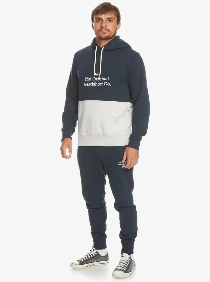 Sweatshirts and Hoodies Men Quiksilver Emboss Hoodie Navy Blazer