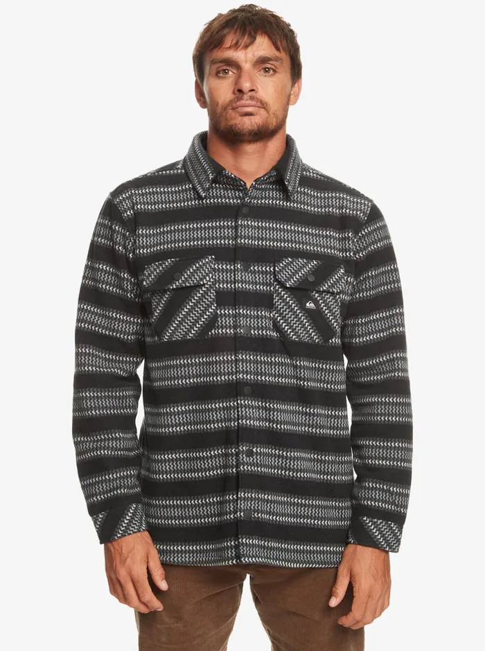 Sweatshirts and Hoodies Men Quiksilver Epic Surf Days Fleece Overshirt Black Surf Days Stripe Sweatshirts and Hoodies Men Quiksilver Epic Surf Days Fleece Overshirt Black Surf Days Stripe