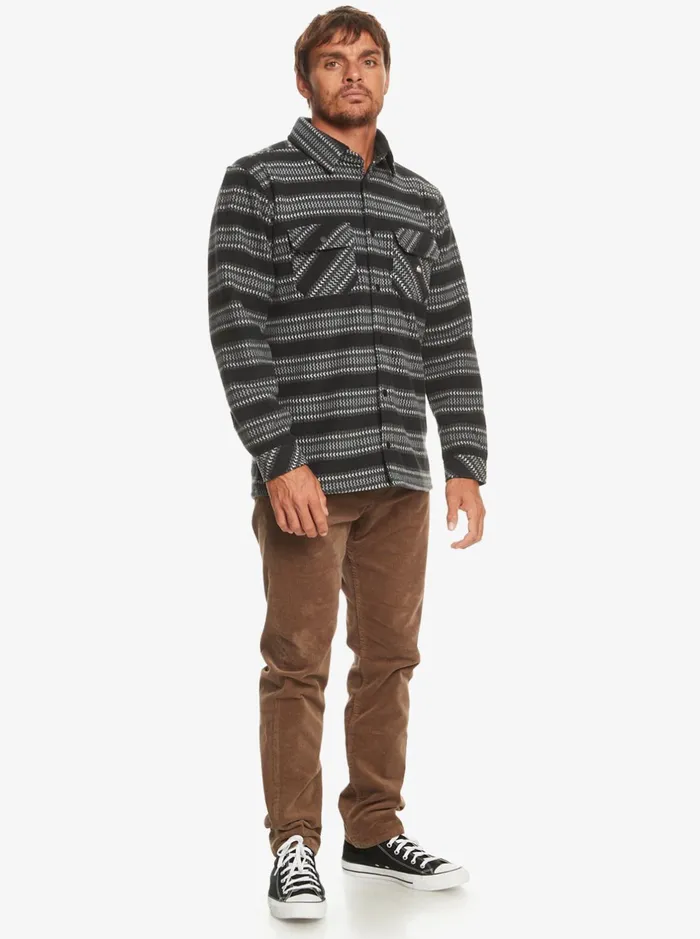 Sweatshirts and Hoodies Men Quiksilver Epic Surf Days Fleece Overshirt Black Surf Days Stripe Sweatshirts and Hoodies Men Quiksilver Epic Surf Days Fleece Overshirt Black Surf Days Stripe