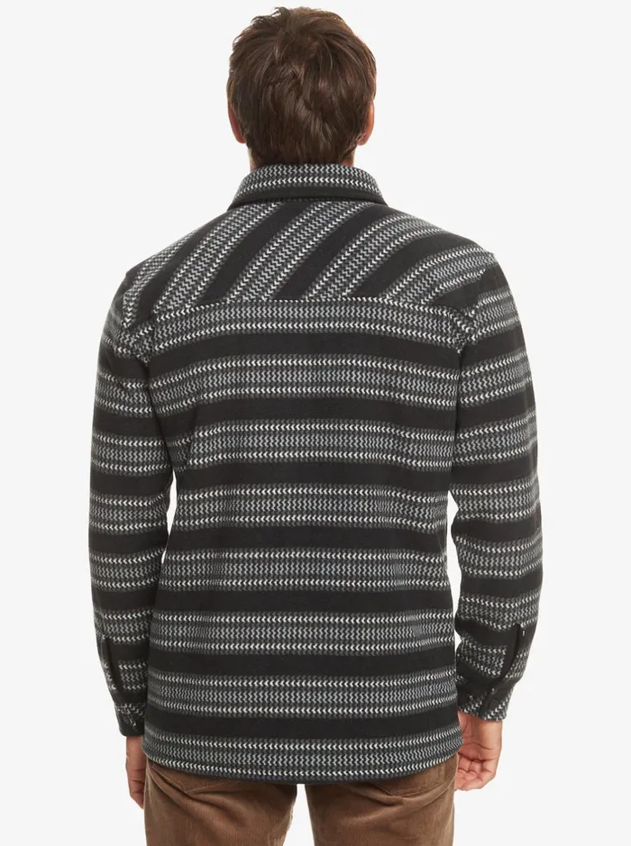 Sweatshirts and Hoodies Men Quiksilver Epic Surf Days Fleece Overshirt Black Surf Days Stripe Sweatshirts and Hoodies Men Quiksilver Epic Surf Days Fleece Overshirt Black Surf Days Stripe