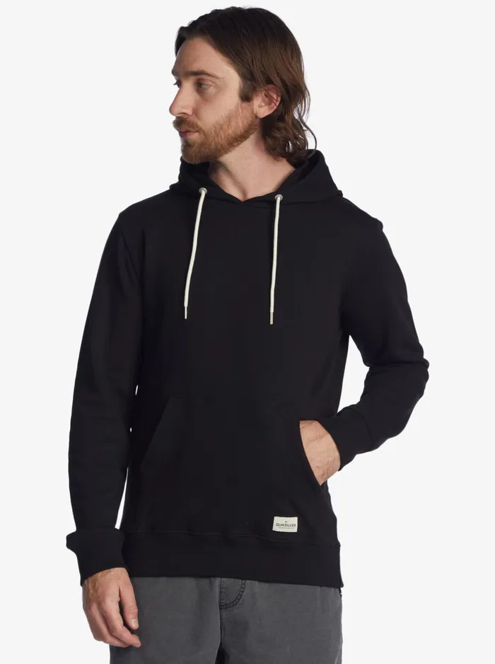 Sweatshirts and Hoodies Men Quiksilver Essentials Organic Solid Hoodie Black Sweatshirts and Hoodies Men Quiksilver Essentials Organic Solid Hoodie Black