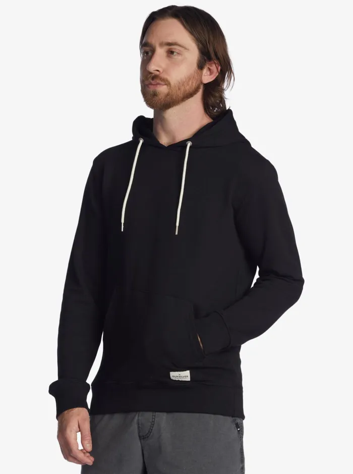 Sweatshirts and Hoodies Men Quiksilver Essentials Organic Solid Hoodie Black Sweatshirts and Hoodies Men Quiksilver Essentials Organic Solid Hoodie Black