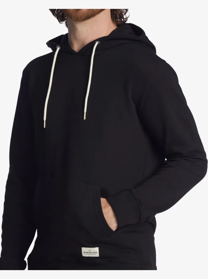 Sweatshirts and Hoodies Men Quiksilver Essentials Organic Solid Hoodie Black Sweatshirts and Hoodies Men Quiksilver Essentials Organic Solid Hoodie Black