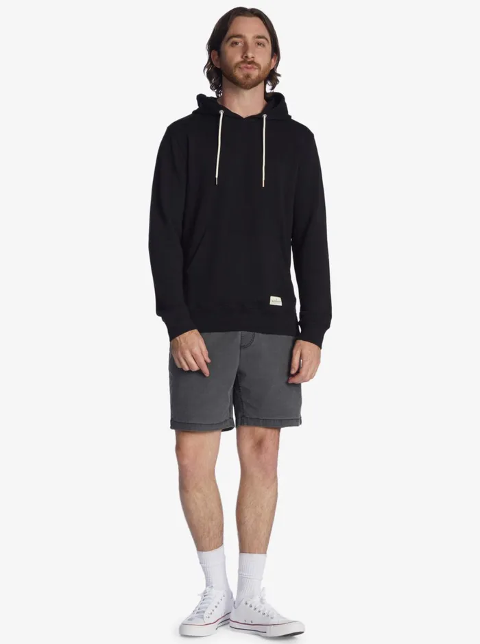 Sweatshirts and Hoodies Men Quiksilver Essentials Organic Solid Hoodie Black Sweatshirts and Hoodies Men Quiksilver Essentials Organic Solid Hoodie Black