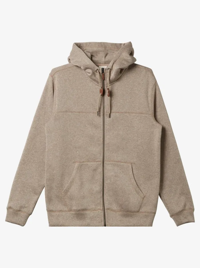 Sweatshirts and Hoodies Men Quiksilver Keller ZipUp Hoodie Goat Heather