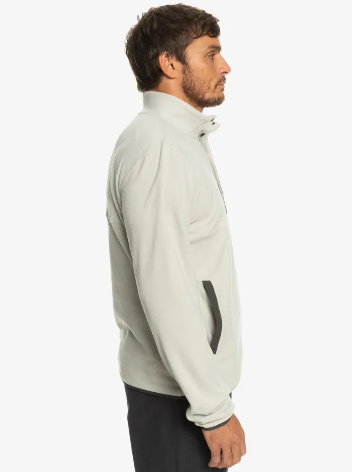 Sweatshirts and Hoodies Men Quiksilver No Destination Snap Fleece Pullover Gray Violet Sweatshirts and Hoodies Men Quiksilver No Destination Snap Fleece Pullover Gray Violet
