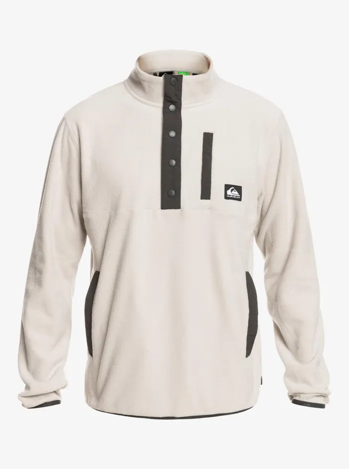 Sweatshirts and Hoodies Men Quiksilver No Destination Snap Fleece Pullover Gray Violet Sweatshirts and Hoodies Men Quiksilver No Destination Snap Fleece Pullover Gray Violet