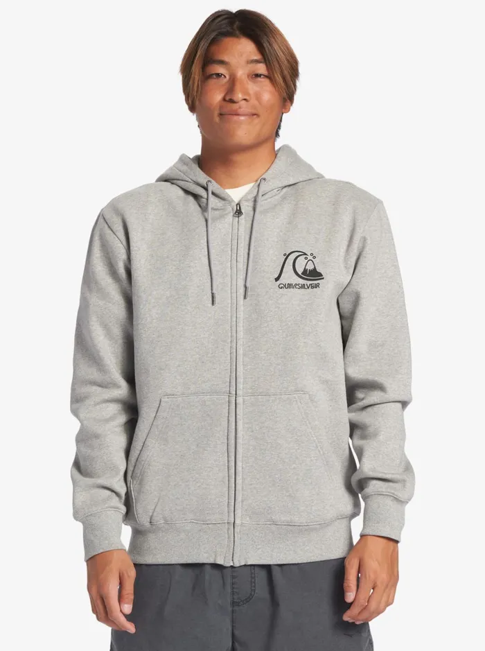 Sweatshirts and Hoodies Men Quiksilver Original ZipUp Sweatshirt Athletic Heather Sweatshirts and Hoodies Men Quiksilver Original ZipUp Sweatshirt Athletic Heather