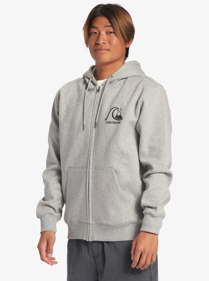 Sweatshirts and Hoodies Men Quiksilver Original ZipUp Sweatshirt Athletic Heather Sweatshirts and Hoodies Men Quiksilver Original ZipUp Sweatshirt Athletic Heather