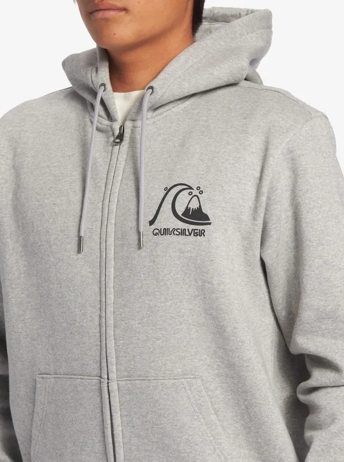 Sweatshirts and Hoodies Men Quiksilver Original ZipUp Sweatshirt Athletic Heather Sweatshirts and Hoodies Men Quiksilver Original ZipUp Sweatshirt Athletic Heather