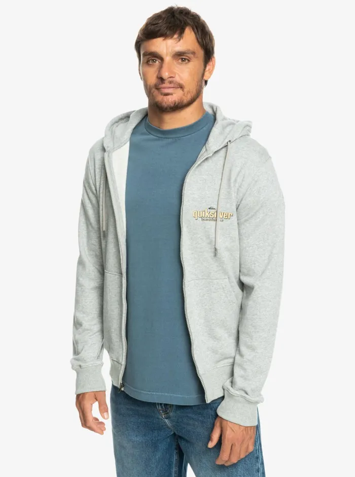 Sweatshirts and Hoodies Men Quiksilver Quik Words ZipUp Hoodie Light Grey Heather Sweatshirts and Hoodies Men Quiksilver Quik Words ZipUp Hoodie Light Grey Heather