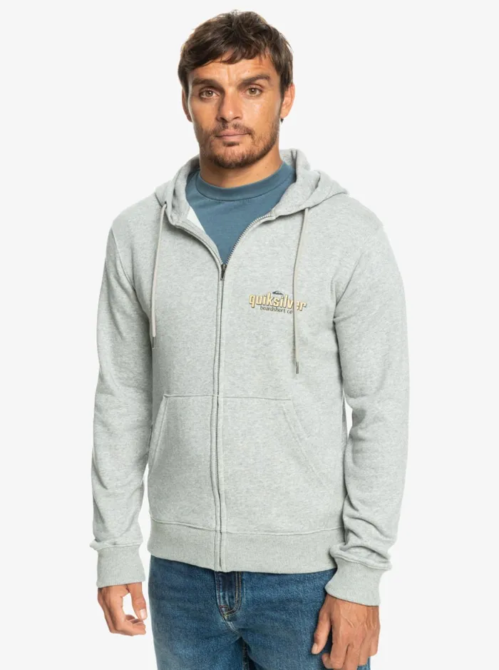 Sweatshirts and Hoodies Men Quiksilver Quik Words ZipUp Hoodie Light Grey Heather Sweatshirts and Hoodies Men Quiksilver Quik Words ZipUp Hoodie Light Grey Heather