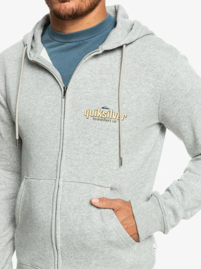 Sweatshirts and Hoodies Men Quiksilver Quik Words ZipUp Hoodie Light Grey Heather Sweatshirts and Hoodies Men Quiksilver Quik Words ZipUp Hoodie Light Grey Heather