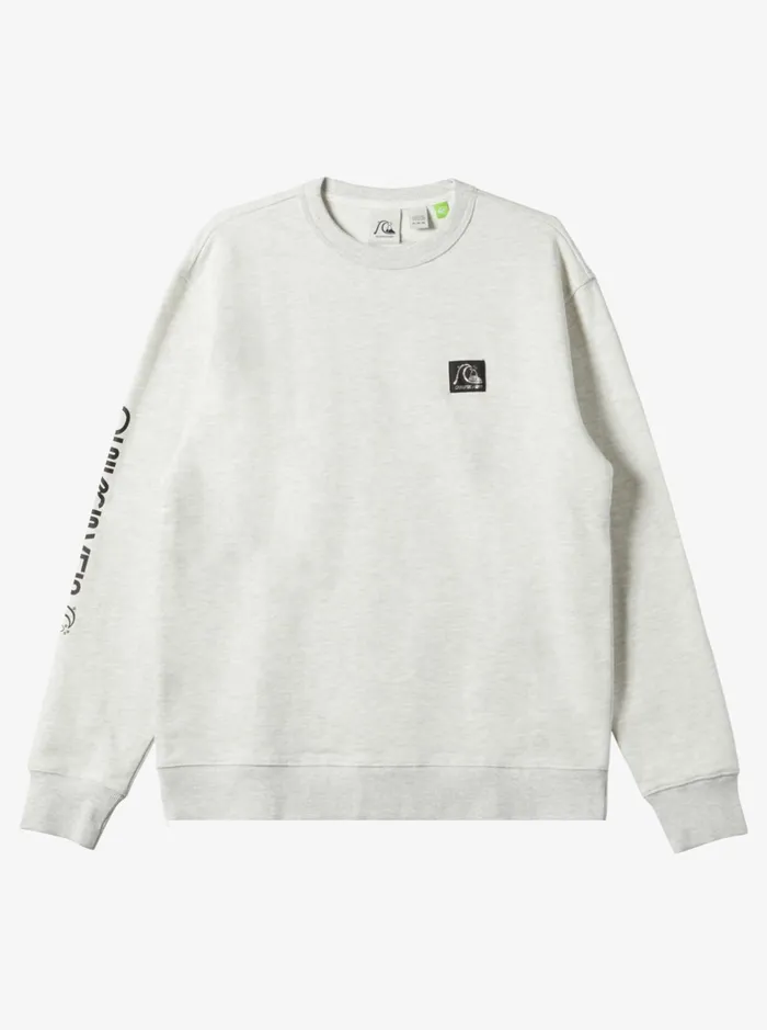Sweatshirts and Hoodies Men Quiksilver The Original Sweatshirt White Marble Heather Sweatshirts and Hoodies Men Quiksilver The Original Sweatshirt White Marble Heather