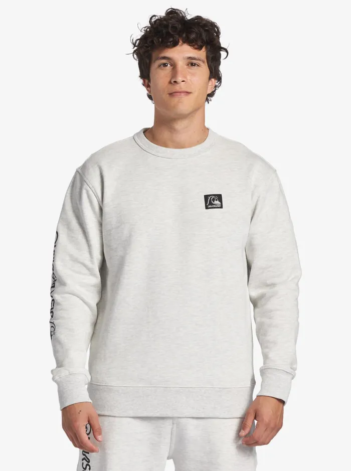 Sweatshirts and Hoodies Men Quiksilver The Original Sweatshirt White Marble Heather Sweatshirts and Hoodies Men Quiksilver The Original Sweatshirt White Marble Heather