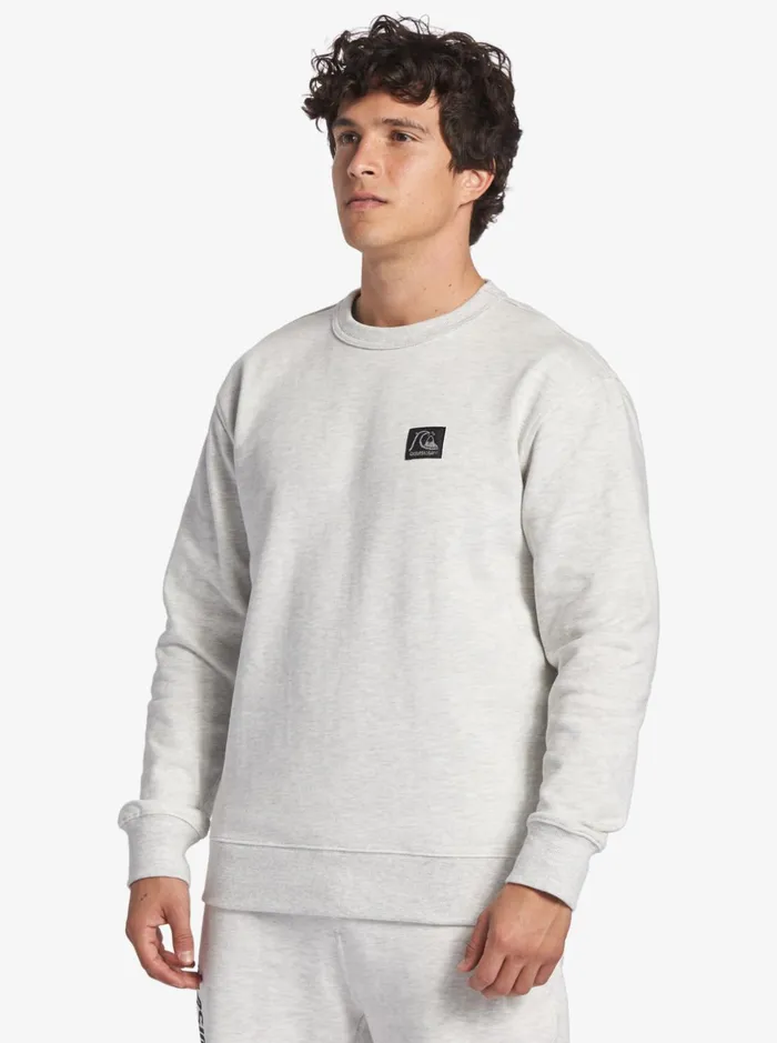 Sweatshirts and Hoodies Men Quiksilver The Original Sweatshirt White Marble Heather Sweatshirts and Hoodies Men Quiksilver The Original Sweatshirt White Marble Heather