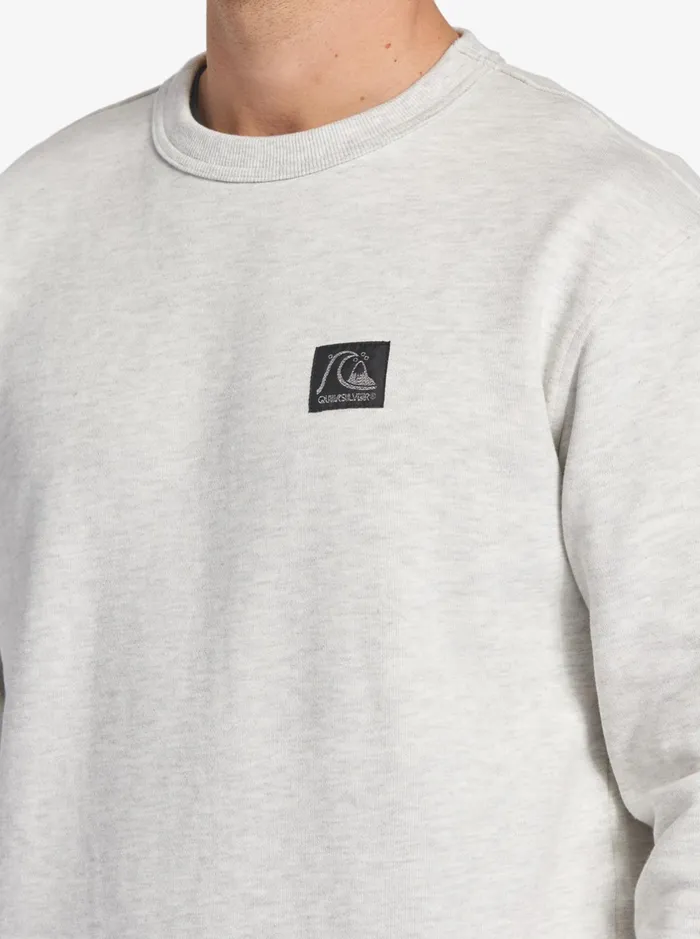 Sweatshirts and Hoodies Men Quiksilver The Original Sweatshirt White Marble Heather Sweatshirts and Hoodies Men Quiksilver The Original Sweatshirt White Marble Heather