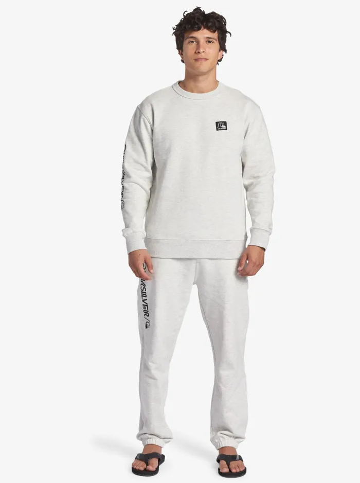 Sweatshirts and Hoodies Men Quiksilver The Original Sweatshirt White Marble Heather Sweatshirts and Hoodies Men Quiksilver The Original Sweatshirt White Marble Heather