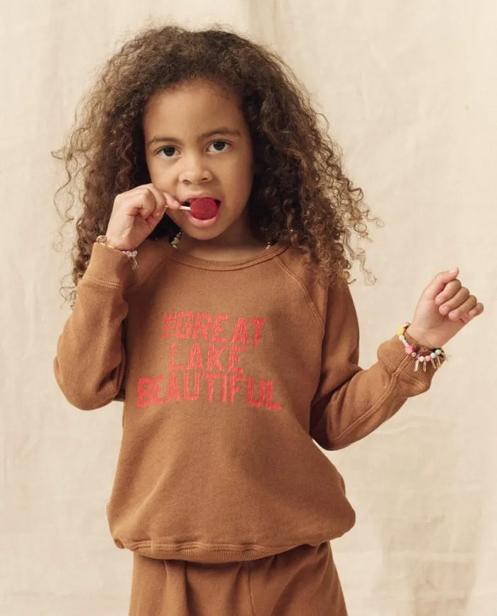 Sweatshirts Little039s The Great The Little College Sweatshirt Bright Maple With The Great Lake Beautiful Graphic