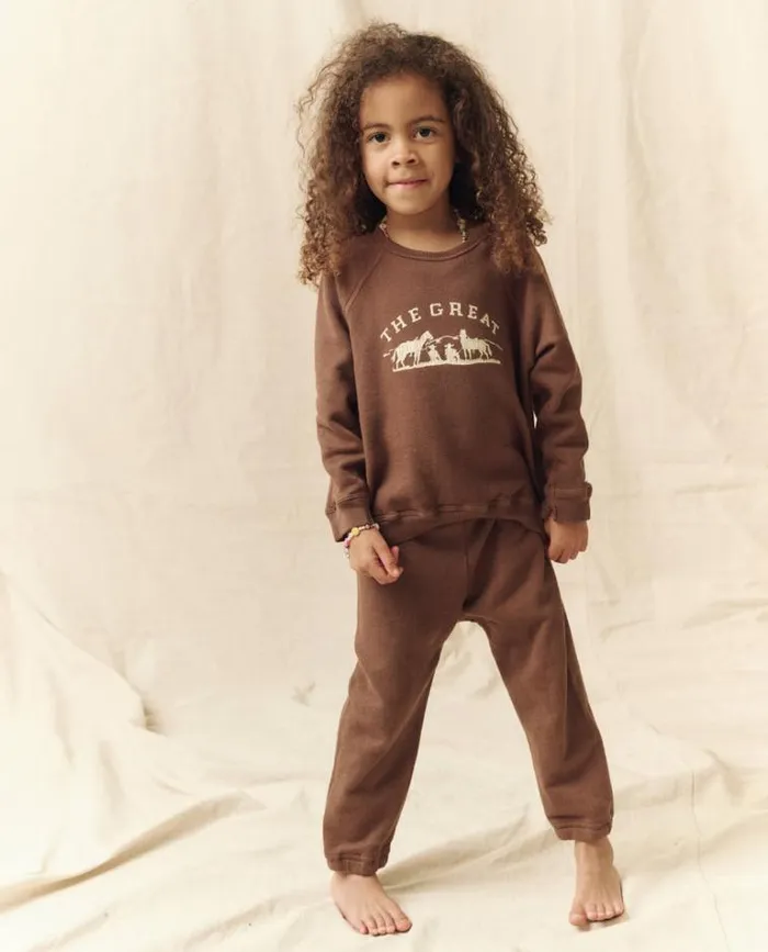 Sweatshirts Little039s The Great The Little College Sweatshirt Hickory With Gaucho Graphic