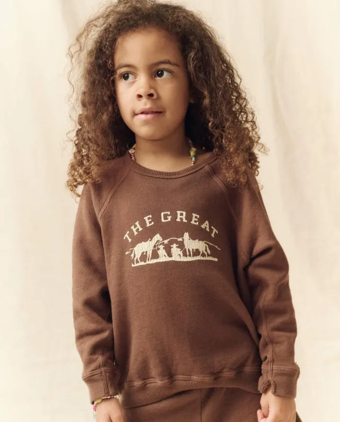 Sweatshirts Little039s The Great The Little College Sweatshirt Hickory With Gaucho Graphic