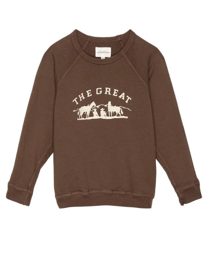 Sweatshirts Little039s The Great The Little College Sweatshirt Hickory With Gaucho Graphic