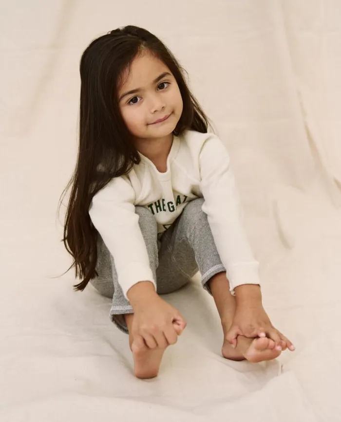Sweatshirts Little039s The Great The Little College Sweatshirt Washed White With Hornet Graphic