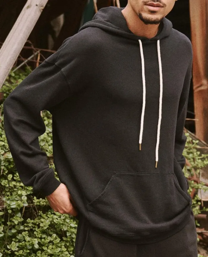 Sweatshirts Men039s The Great The Men039s Gym Drawstring Hoodie Almost Black