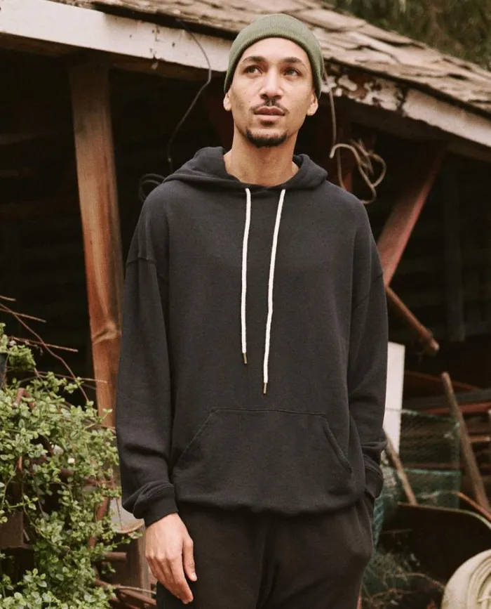 Sweatshirts Men039s The Great The Men039s Gym Drawstring Hoodie Almost Black