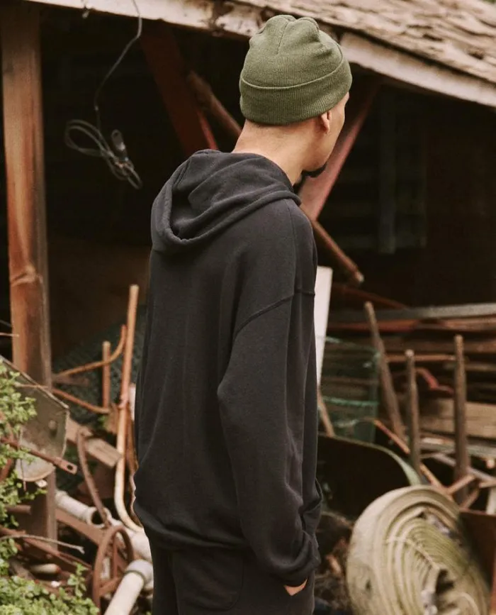 Sweatshirts Men039s The Great The Men039s Gym Drawstring Hoodie Almost Black