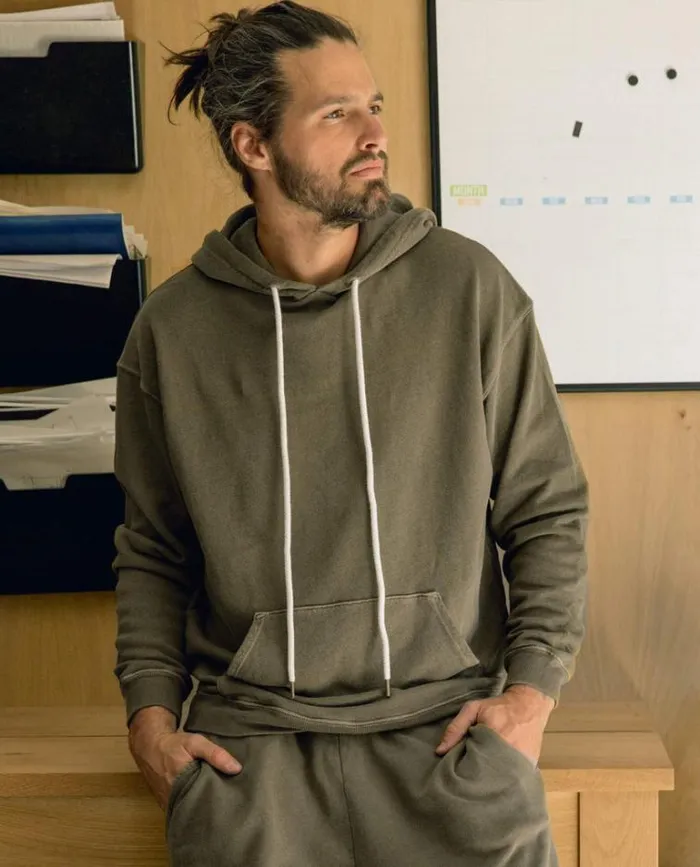 Sweatshirts Men039s The Great The Men039s Gym Drawstring Hoodie Dark Army