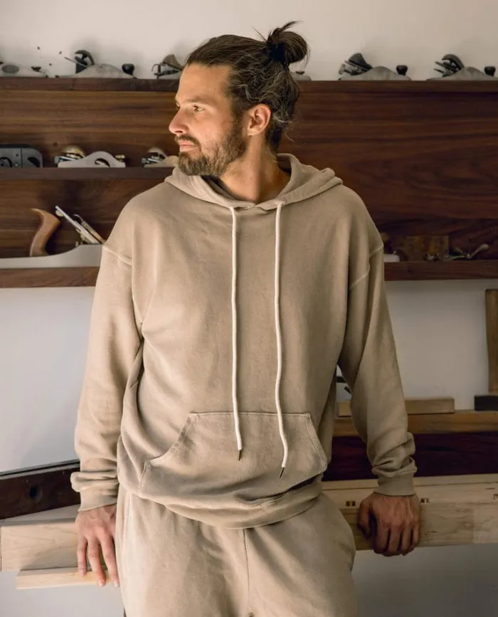 Sweatshirts Men039s The Great The Men039s Gym Drawstring Hoodie Fawn