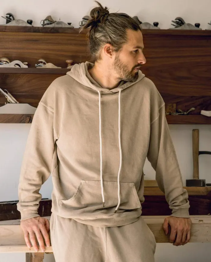 Sweatshirts Men039s The Great The Men039s Gym Drawstring Hoodie Fawn