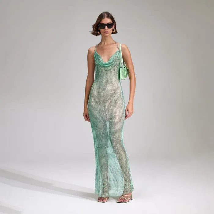 Swim and Resort Woman SelfPortrait Mint Rhinestone Taffeta Shorts Swim and Resort Woman SelfPortrait Mint Rhinestone Taffeta Shorts