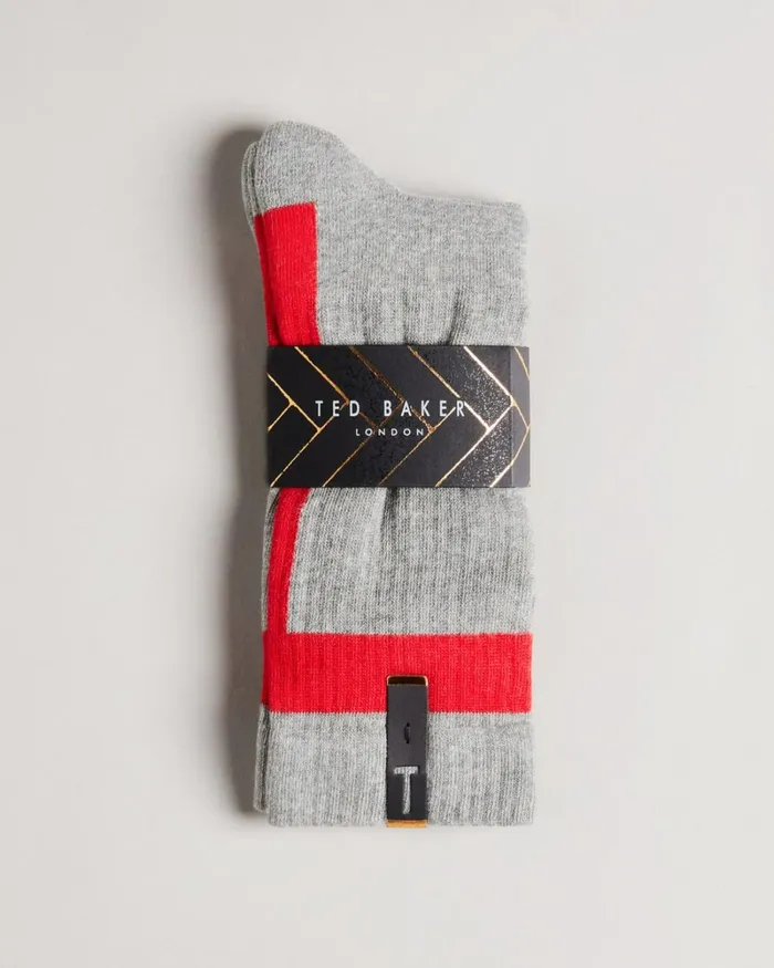 T Placement Socks Gray Men Ted Baker Socks T Placement Socks Gray Men Ted Baker Socks