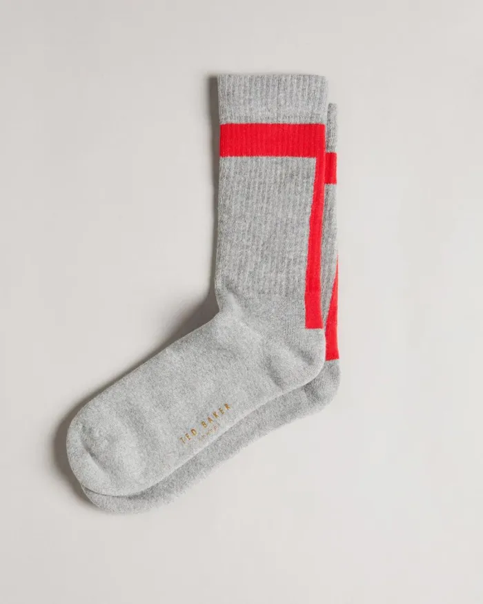T Placement Socks Gray Men Ted Baker Socks T Placement Socks Gray Men Ted Baker Socks