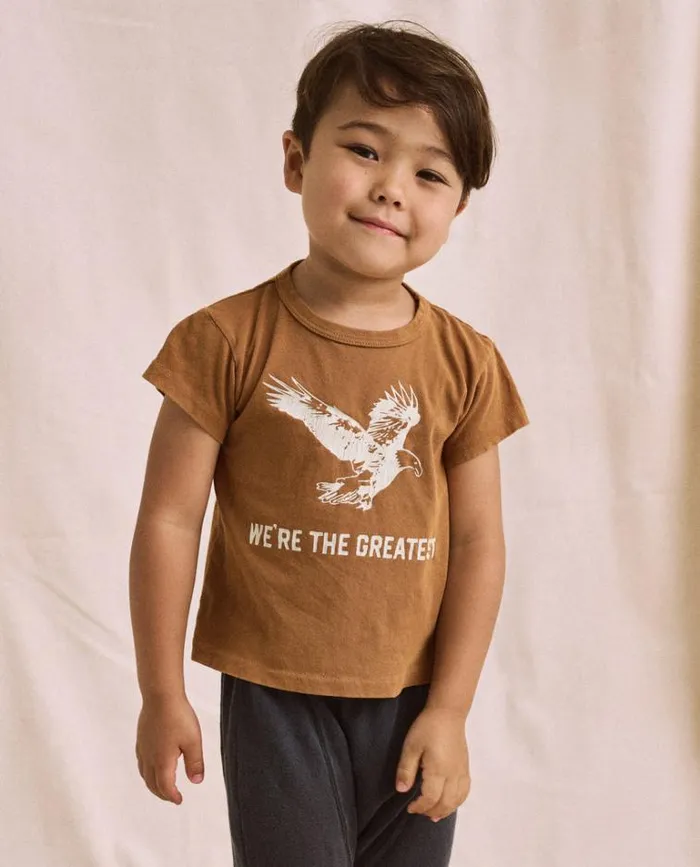 Tshirts Little039s The Great The Little Boxy Crew Cider With Eagle Graphic