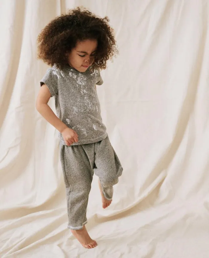 Tshirts Little039s The Great The Little Boxy Crew Heather Grey With Paint