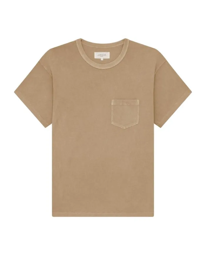 Tshirts Men039s The Great The Men039s Pocket Tee Fawn