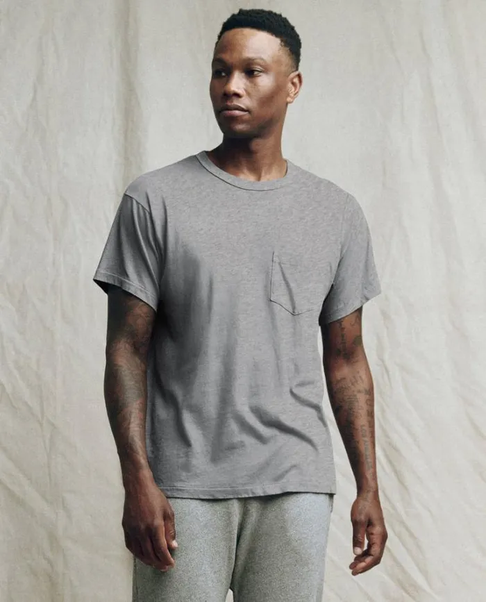 Tshirts Men039s The Great The Men039s Pocket Tee Heather Grey
