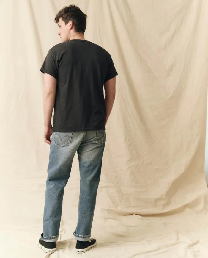 Tshirts Men039s The Great The Men039s Pure Knits Boxy Crew Almost Black
