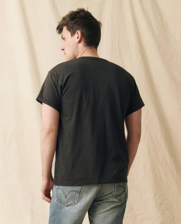 Tshirts Men039s The Great The Men039s Pure Knits Boxy Crew Almost Black