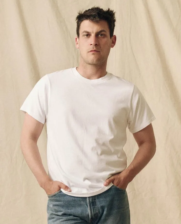 Tshirts Men039s The Great The Men039s Pure Knits Slim Tee True White