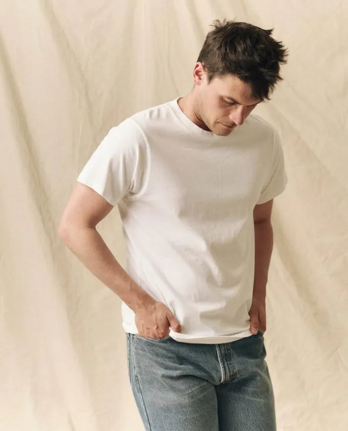 Tshirts Men039s The Great The Men039s Pure Knits Slim Tee True White