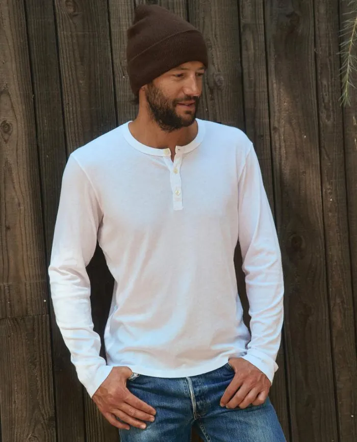 Tshirts Men039s The Great The Men039s Slim Henley True White