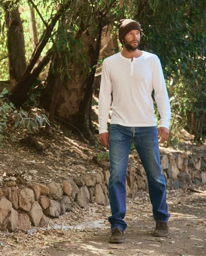 Tshirts Men039s The Great The Men039s Slim Henley True White