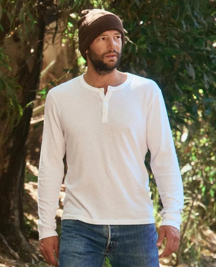 Tshirts Men039s The Great The Men039s Slim Henley True White