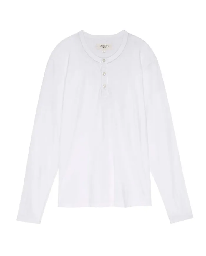 Tshirts Men039s The Great The Men039s Slim Henley True White