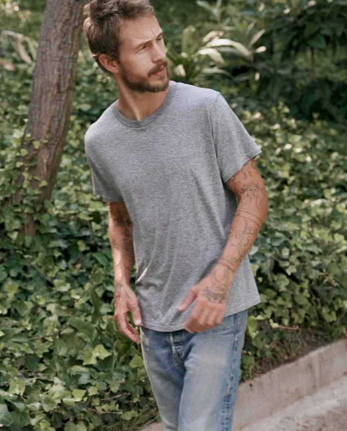 Tshirts Men039s The Great The Men039s Slim Tee Heather Grey